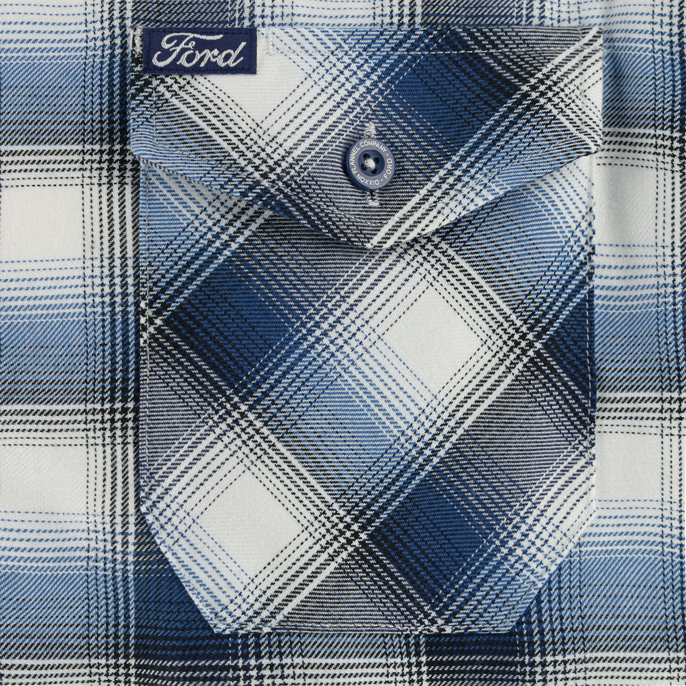 Ford Dixxon Blue Flannel Shirt - Image 4